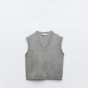 Zara Gray Sweater Vest